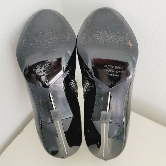 Ruthie Davis Patent Leather Stiletto Bootie - Picture 7 of 11